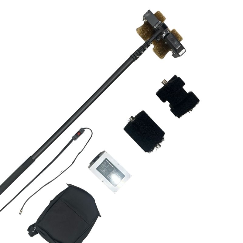Brosse Électrique Démoussage Toiture Pro – Kit complet 7,5 m.