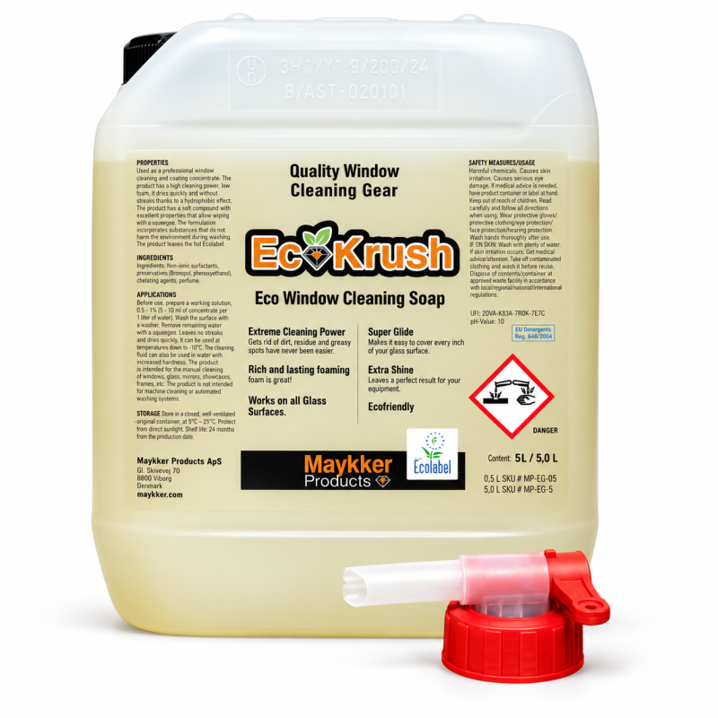 Liquide nettoyant vitres écologique Eco Krush 5 L avec robinet