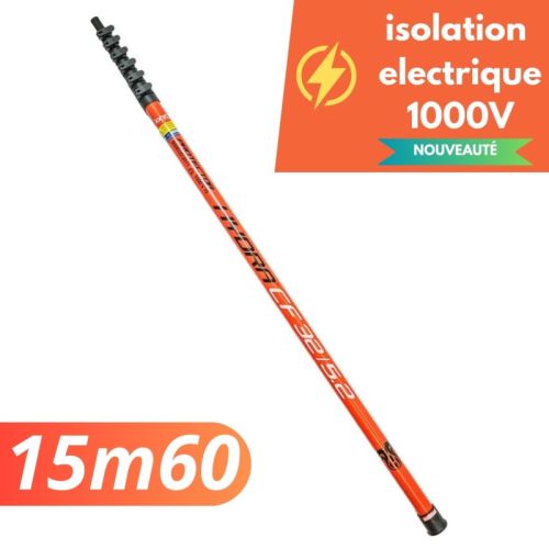 image Perche télescopique en fibre de carbone Hydra CF 55/7.3