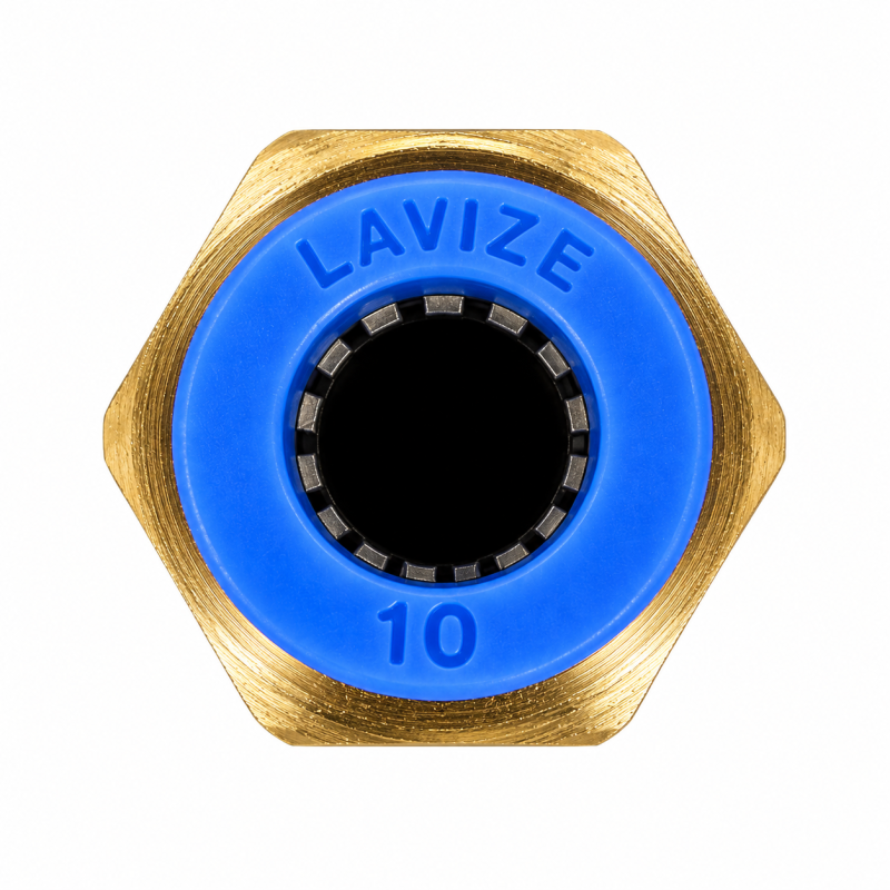 Raccord droit instantané femelle – tube 10 mm x 1/2"