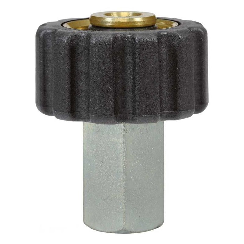 Item Raccord manuel M22 femelle vers 1/4 femelle en inox