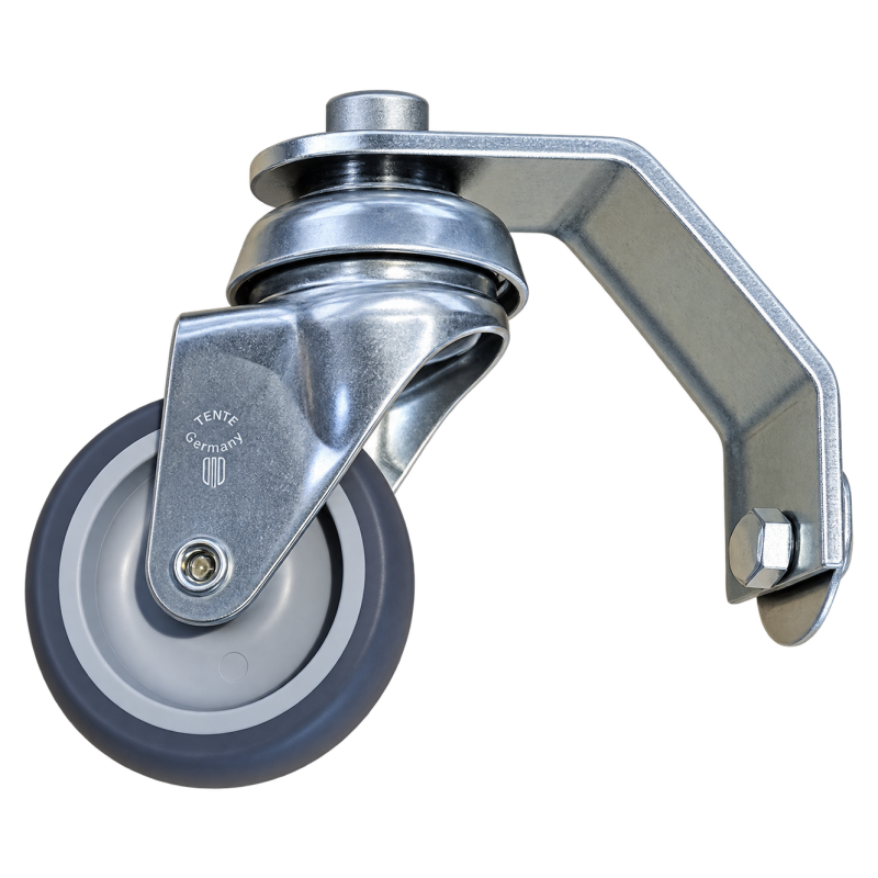 Roulette en acier inoxydable Mosmatic avec support