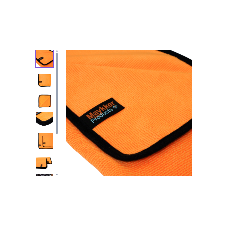 Serviette éponge microfibre Maykker grand format 40 × 80 cm – Lot de 10
