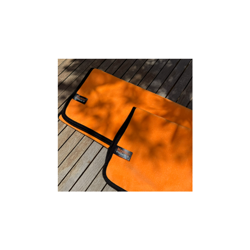 Serviette éponge microfibre Maykker orange 40 × 40 cm lot de 10