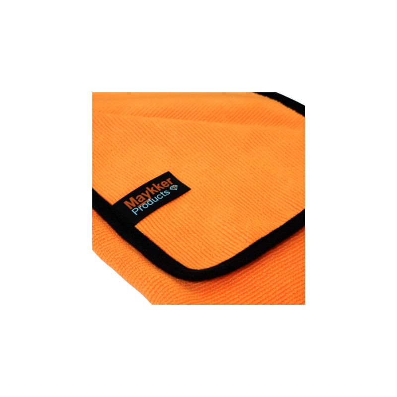 Serviette éponge microfibre Maykker orange 40 × 40 cm lot de 10