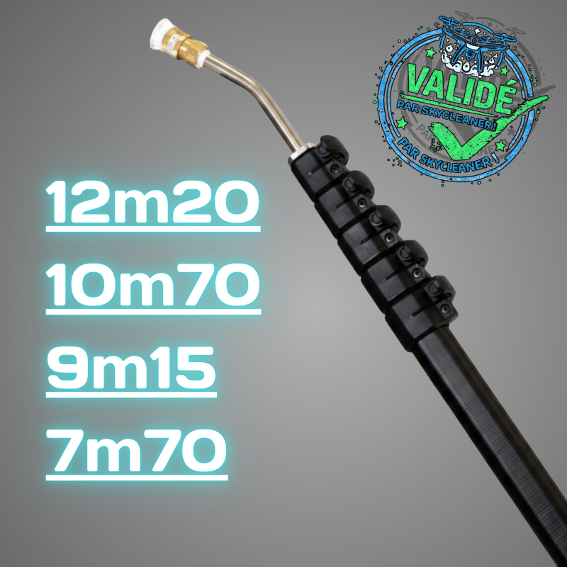 Item Streamline® OVA8® Perche télescopique Haute Pression avec tête haute pression