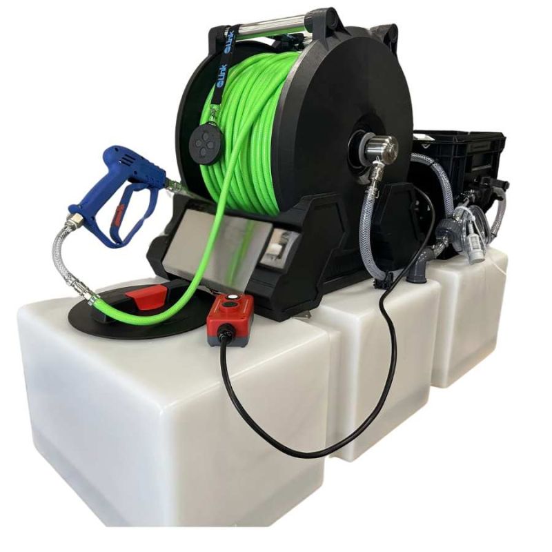 Item système pulvérisation 125L, enrouleur manuel, télécommande contrôle