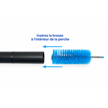 Brosse de nettoyage pour perches 1m