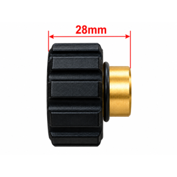 Raccord de connecteur femelle fileté M22 haute pression, avec filetage femelle 1/4 pouce